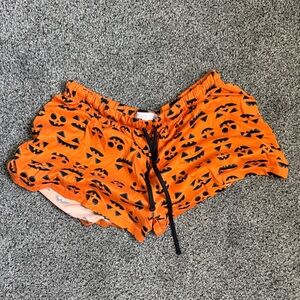 Orange Halloween Women's Shorts